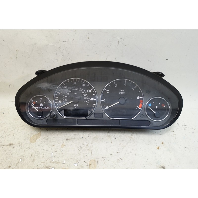 1999-2000 BMW Z3 2.3 2.8 Instrument Gauge Cluster Chrome Rings 109k Miles OEM