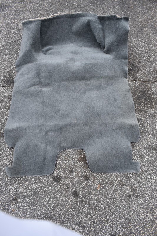 1985-92 Camaro / Firebird Rear Trunk Hatch Cargo Area Carpet, GRAY, USED