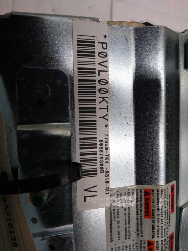 Used Instrument Panel Air Bag fits: 2009 Acura Tl passenger dash Grade A