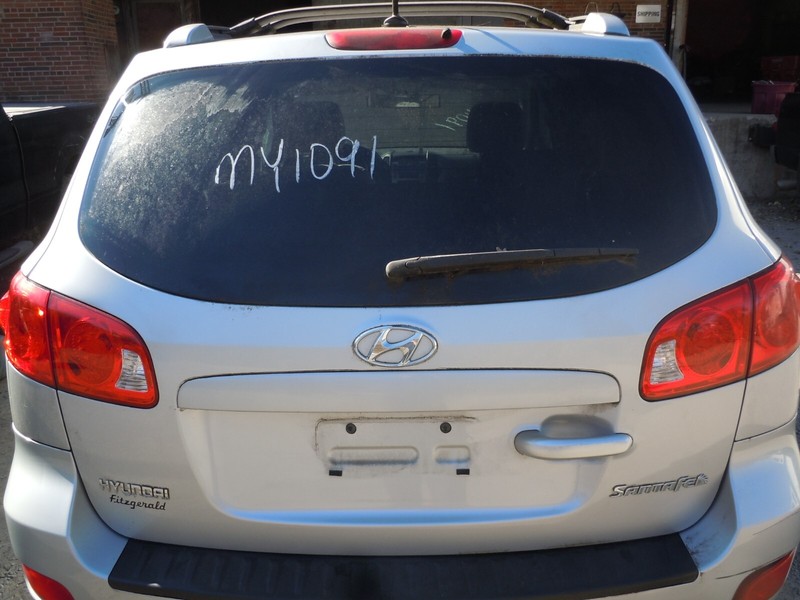 2007-2009 Hyundai Santa Fe Rear Hatch Liftgate W/O Spoiler OEM Silver SM