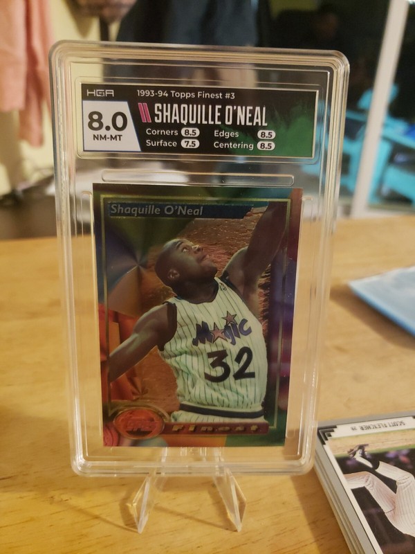 1993 Finest Basketball #3 Shaquille O'Neal HGA 8 Topps Finest Magic