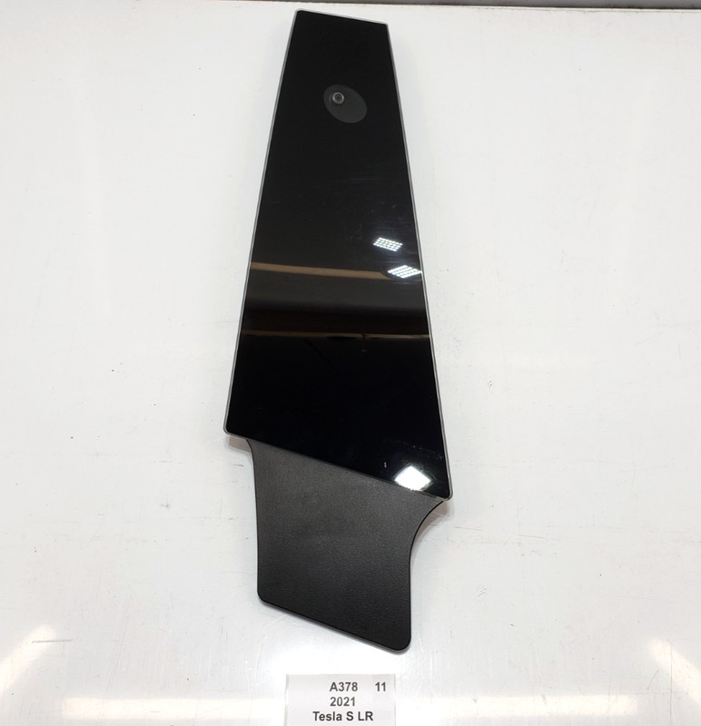 ✅ 21-25 OEM Tesla Model S Right Passenger B-Pillar Glass Applique W/ Camera