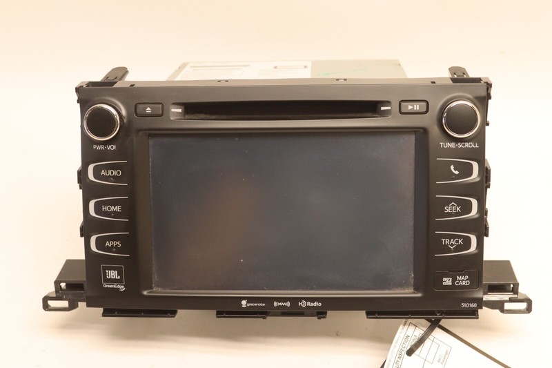 2016 TOYOTA HIGHLANDER DASH RADIO AUDIO DISPLAY RECEIVER CONTROL UNIT OEM