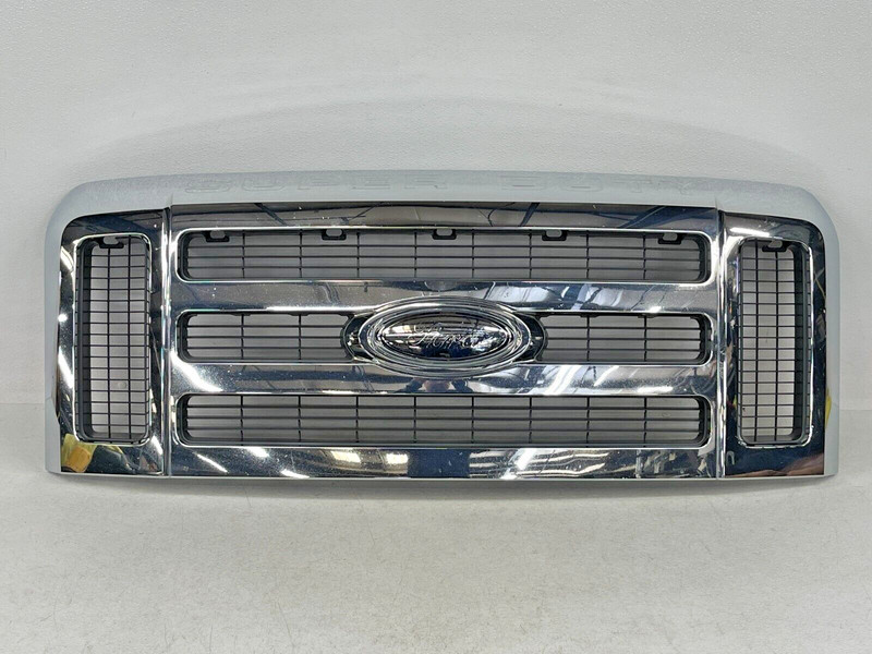 ⭐2008-2010 FORD F-250 F-350 F-450 SUPERDUTY FRONT UPPER GRILL CHROME OEM LOT2390