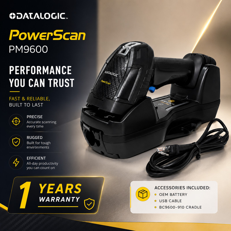 Refurbished⚜️Datalogic Barcode Scanner- Similar to PD9630-ARK1, PM9600-HP