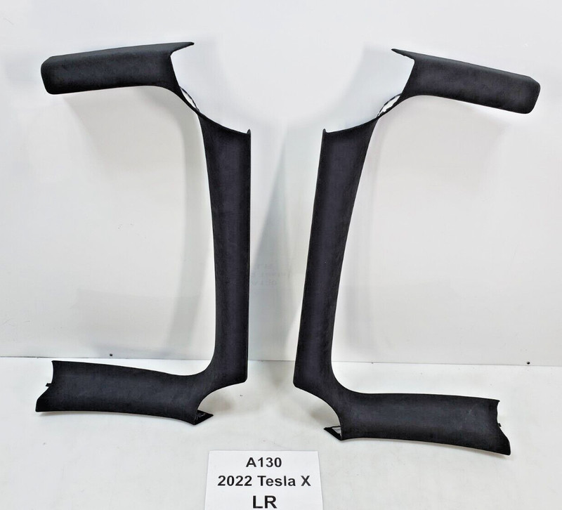 ✅21-23 OEM Tesla Model X Rear Passenger Driver Side Falcon Door Lower Trim SET