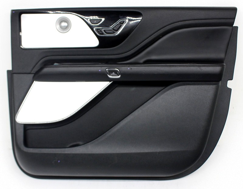 OEM Right Side Front Door Trim Panel For Lincoln Aviator Black, Orange Stitching
