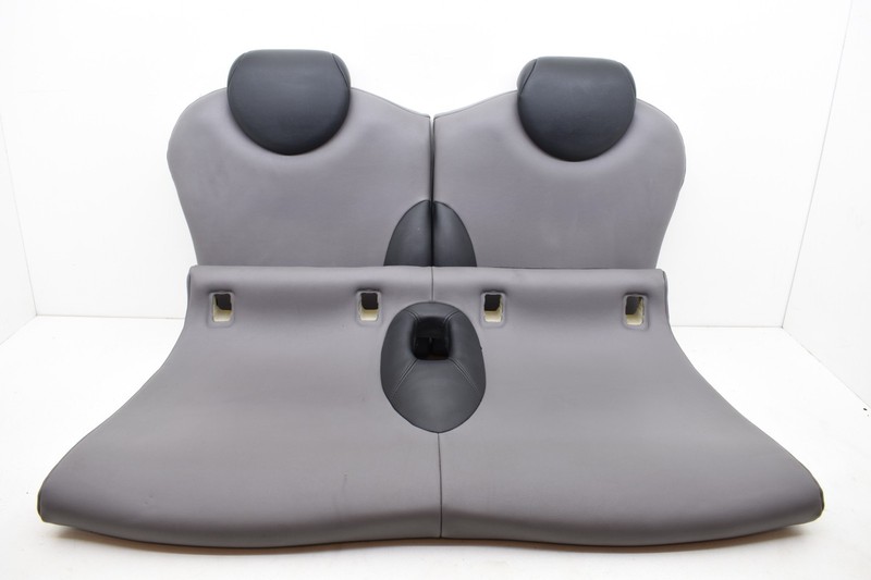2006 Mini Cooper S R53 Rear Upper Lower Seat Set Leather Gray OEM KW72