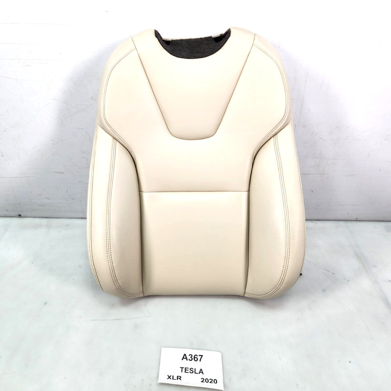 ✅ 16-20 OEM Tesla Model X Front Right Passenger Side Seat Upper Cushion Cream*