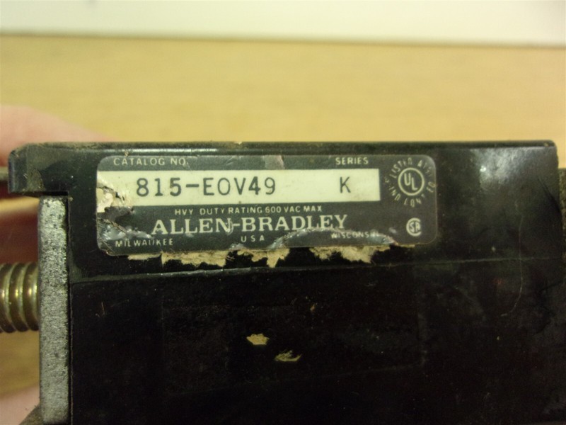 Allen Bradley 815-E0V49 Series K Overload Relay *FREE SHIPPING*