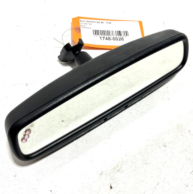 2009-2012 INFINITI QX56 REAR VIEW INTERIOR MIRROR W/ HOMELINK & AUTO DIM OEM