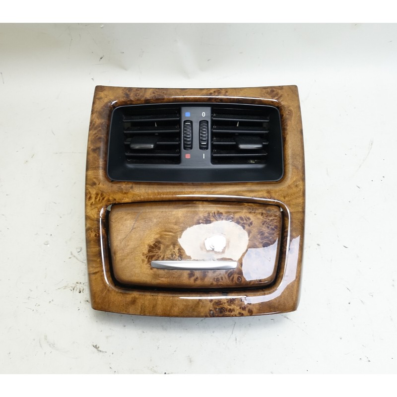 2007-2010 BMW E92 E93 3-Series Rear Center Console Wood Trim Cover Poplar OEM