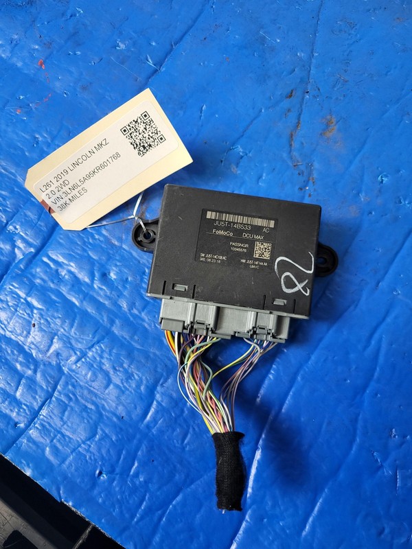 Used Oem Lincoln Front Right Passenger Door Control Module Mkz JU5T-14B533-AC 19