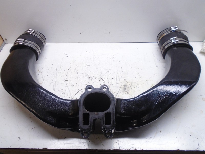 T2 Mercruiser Exhaust Y Pipe V8 V 6 815786- C Assembly 4" Tubes Boots