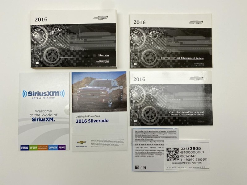Owners Manual 2016 Chevrolet Silverado 86647