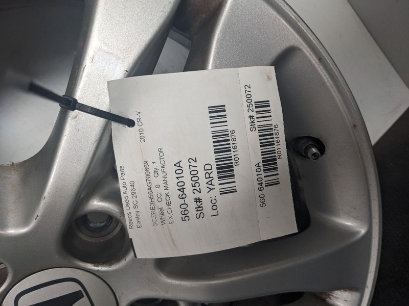 Wheel 17x6-1/2 Alloy 10 Spoke Enkei Manufacturer Fits 10-11 CR-V 1161876