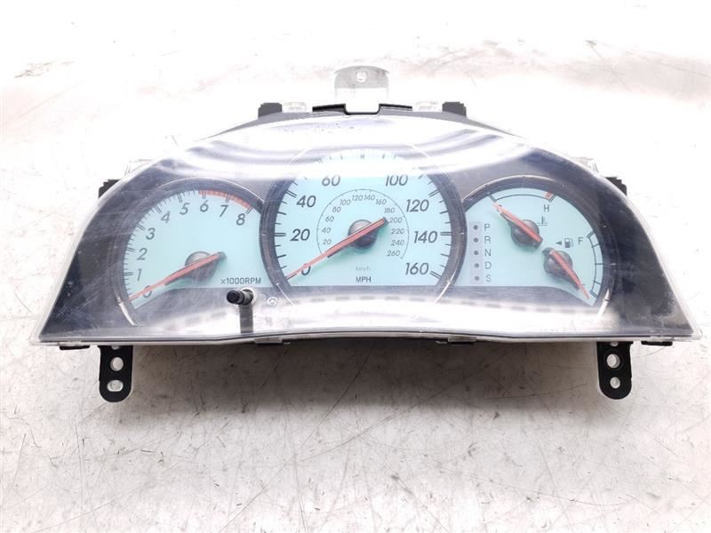 04-06 TOYOTA SOLARA V6 GREEN ILLUMINATION SPEEDOMETER CLUSTER
