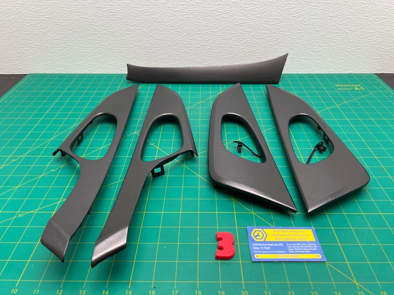 14-16 Nissan Rogue FRONT&REAR DOOR WINDOW SWITCH BEZEL COVER TRIM SET OF 5 OEM