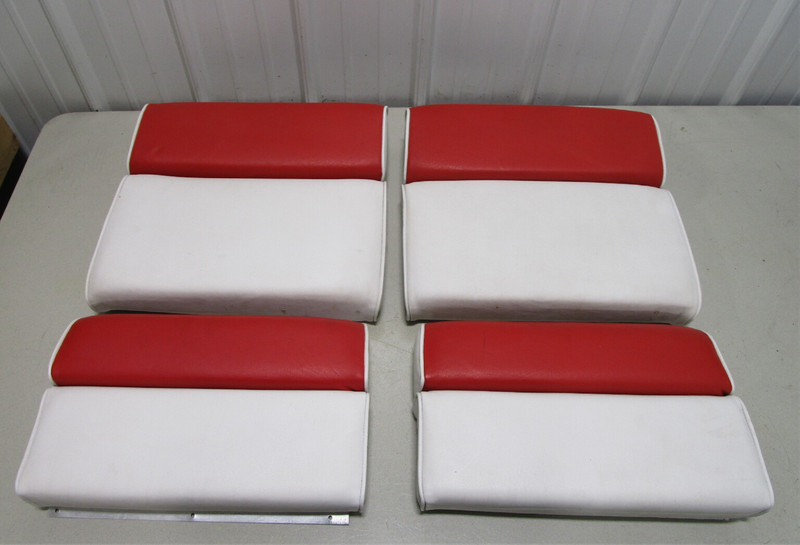 1991 Rinker V181 Boat Marine Interior Rear Jump Seat & Back Rest Cushion Set