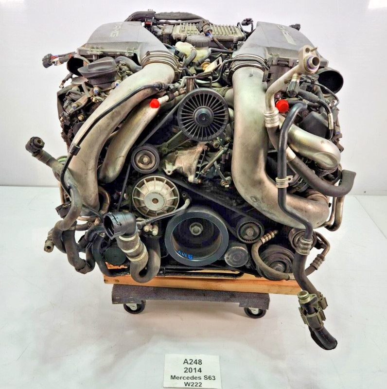 ✅ 14-17 OEM Mercedes W222 S63 AMG AWD 5.5L V8 M278 Engine Motor Long Block Assy