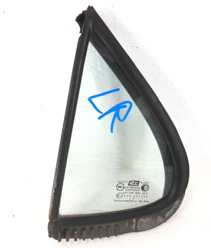 1996-2000 Hyundai Elantra Rear Door Window Vent Glass Driver Left LH OEM