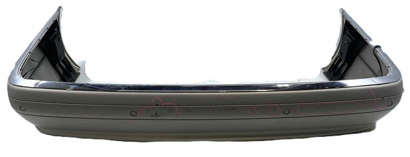 1998-1999 Mercedes CL600 140 Type Rear Bumper Assembly Silver Crack Scratch OEM