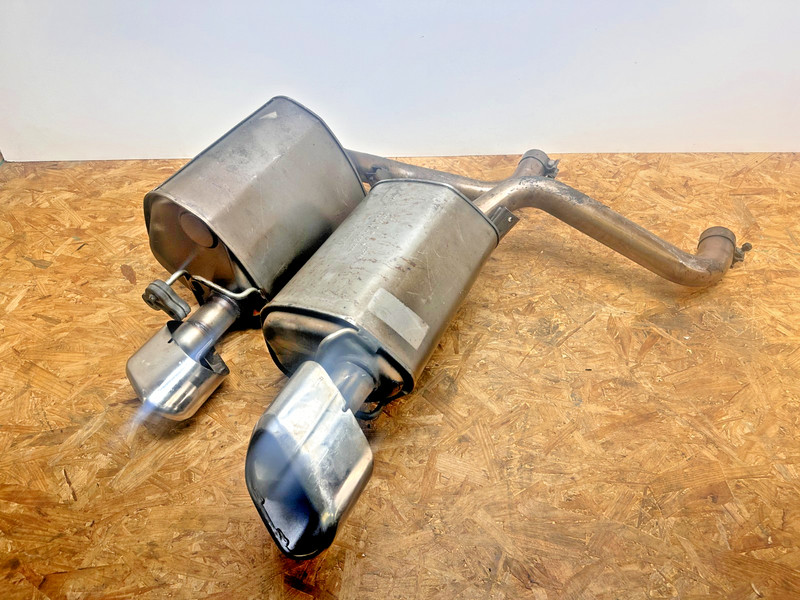 11-12 Jaguar X250 XF Exhaust Left & Right Mufflers Pipe Tips Assembly SET OEM