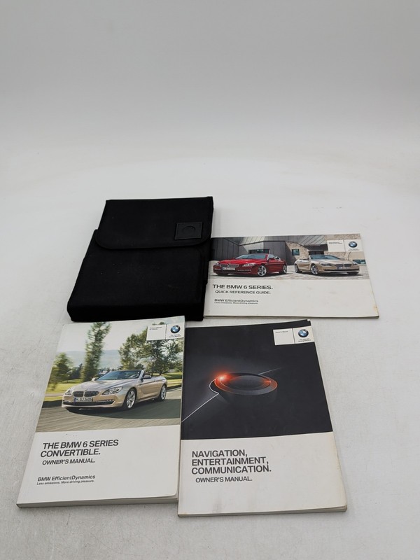 2015 BMW 6 Series Convertible Owners Manual With Navigation Case