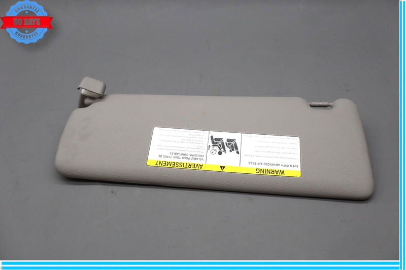 12-16 BMW 428i F36 Front Right Passenger Side Sunvisor Sun Visor Gray Oem