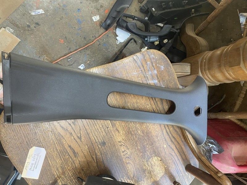 2008-2012 Ford Escape B Pillar Upper Trim Passenger Side Black - OEM