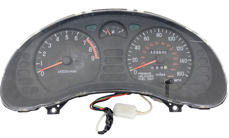 OEM 1994-1998 Mitsubishi 3000GT 3.0L Gauge Cluster Speedometer MANUAL