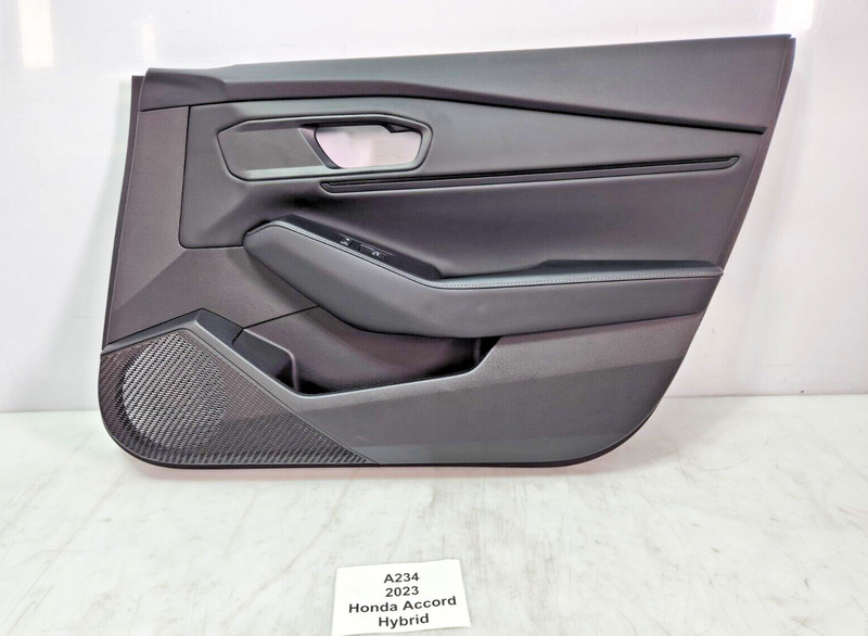 ✅23-24 OEM Honda Accord Hybrid Front Right Interior Door Cover Panel Black 21k