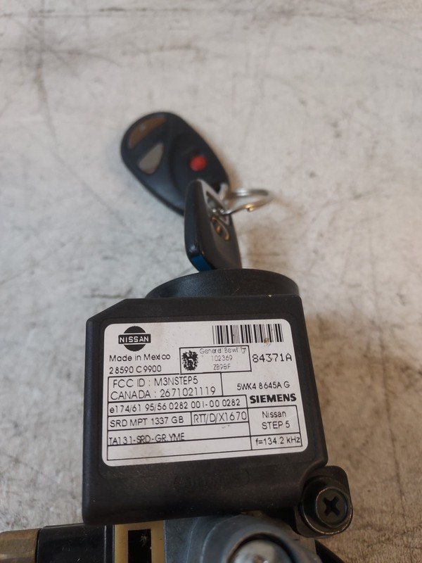 96-99 12/98 Only Infinity QX4 Ignition Switch Lock Assembly VIN 5 7th Digit OEM