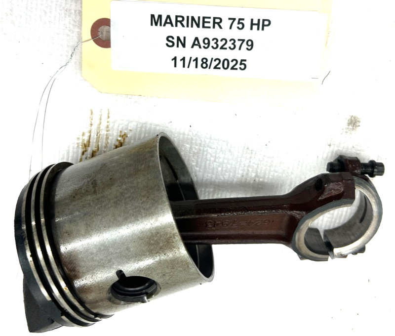 MERCURY MARINER 75HP OEM PISTON & CONNECTING ROD #8896A3
