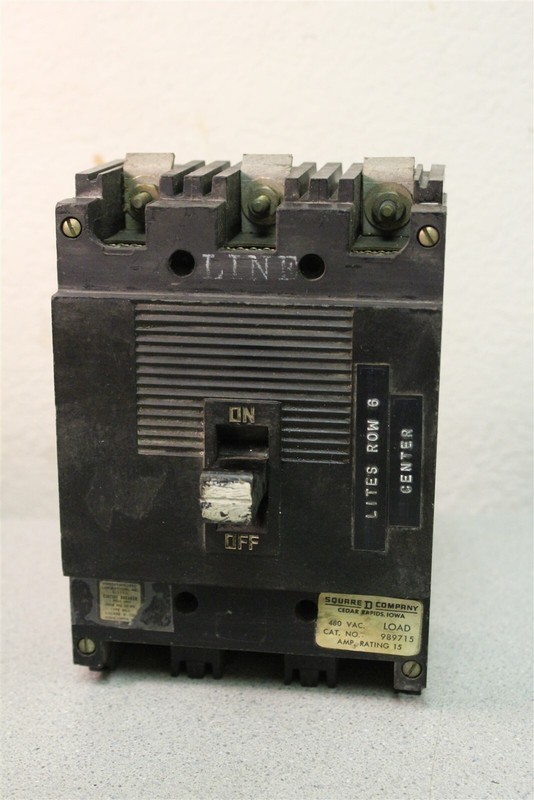 Square D 989715 480VAC 15A 2-Pole ML-1 VG-99 Circuit Breaker *FREE SHIPPING*