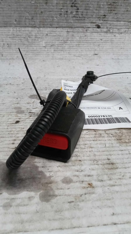 2019 Hyundai Sonata OEM Black Seat Belt Assembly, Used, 77K Miles, 4DR