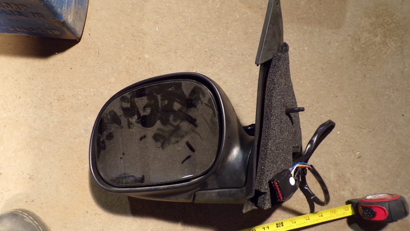 Side Mirror Assembly LH Left AA-148-04-L Automatic Chrome Back w/ Red Light
