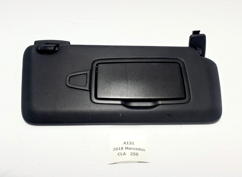 ✅ 15-19 OEM Mercedes C117 CLA250 Front Right Passenger Sunvisor Sun Visor Black