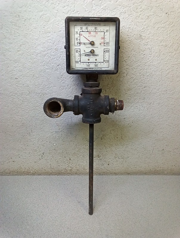 Vintage HydroTherm ASME 18796 Water Temp/Pressure Altitude Gauge