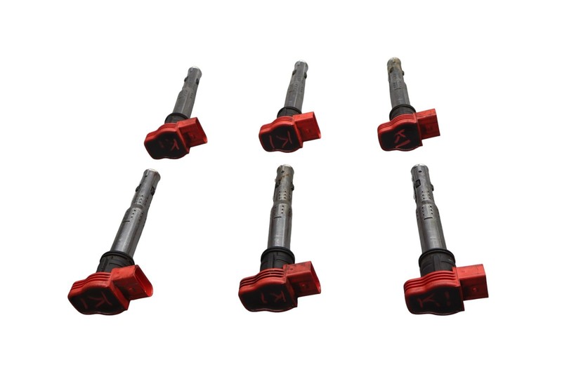 07-15 Audi Q7 Front Engine Ignition Coil Coils Set of 6 Pc 06E905115E Oem