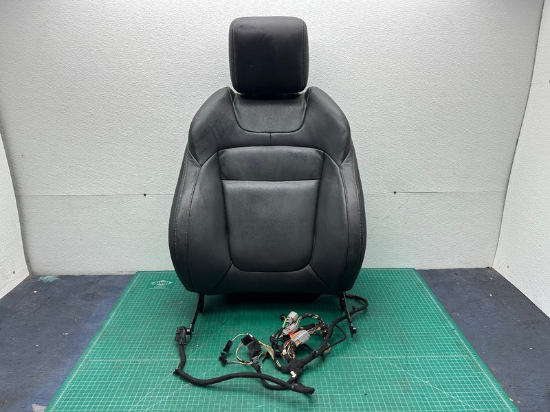 12-15 JAGUAR XF XFR FRONT RIGHT TOP UPPER SEAT CUSHION Black OEM