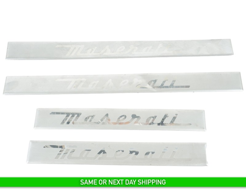 14 - 20 MASERATI QUATTROPORTE DOOR SILL SCUFF PLATE COVER TRIM SET OF 4 OEM