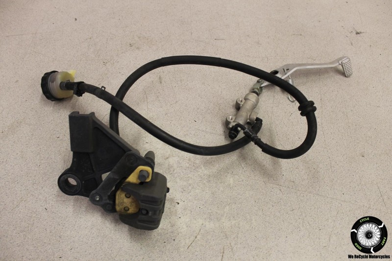 2011 Kawasaki Ninja 650R EX650C REAR BRAKE CALIPER MASTER CYLINDER RESERVOIR EX