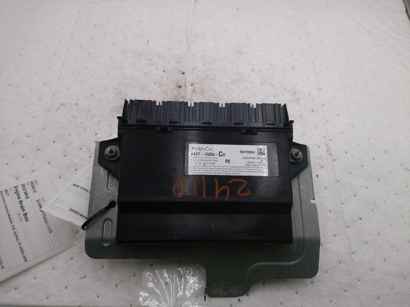 2010 Lincoln MKS Engine Control Module ECM OEM Black 3.5L 204K Miles NJ25-24110