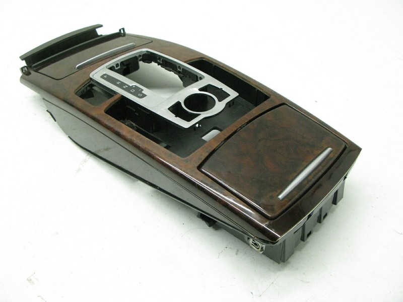 05-11 AUDI C6 A6 S6 SEDAN WAGON WOOD CENTER CONSOLE BEZEL TRIM ASH TRAY 040621