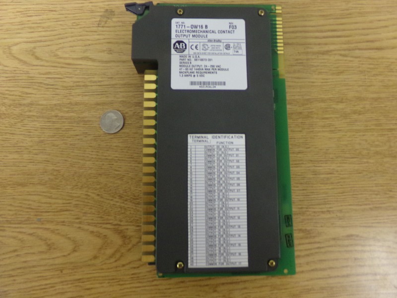 Allen Bradley 1771-OW16 B Rev F03 Electromechanical Contact Output Module