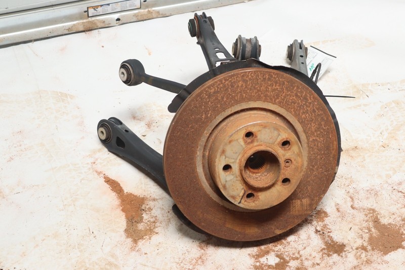 2011-2017 BMW X3 F25 REAR LEFT SPINDLE KNUCKLE WHEEL HUB W/ CONTROL ARMS OEM