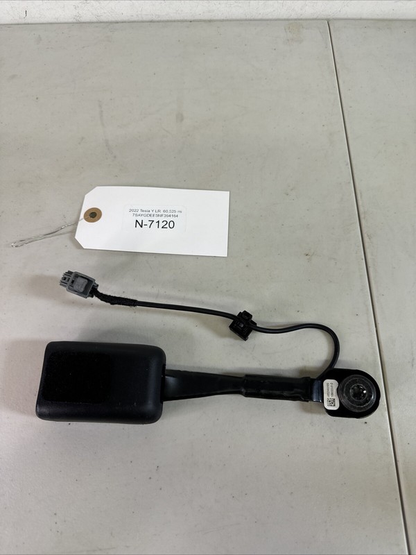 2020 2021 2022 Tesla Y 3 FRONT RIGHT LEFT SEAT BELT SEATBELT BUCKLE 7120 B38