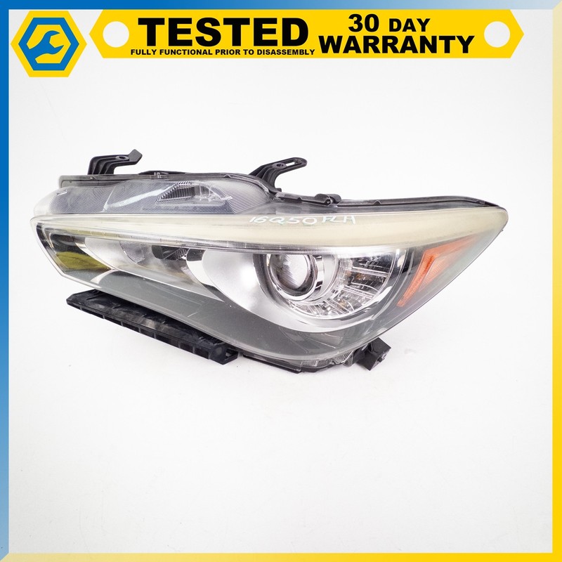 14-17 INFINITI Q50 FRONT LEFT DRIVER SIDE HEADLIGHT LAMP LED OEM