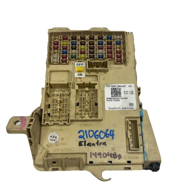 Hyundai Elantra junction box 2018 cabin fuse relay block assy OEM 91950F2080